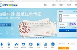 （写真１）上海市内の光熱費支払いに便利な「付費通」のウェブサイト